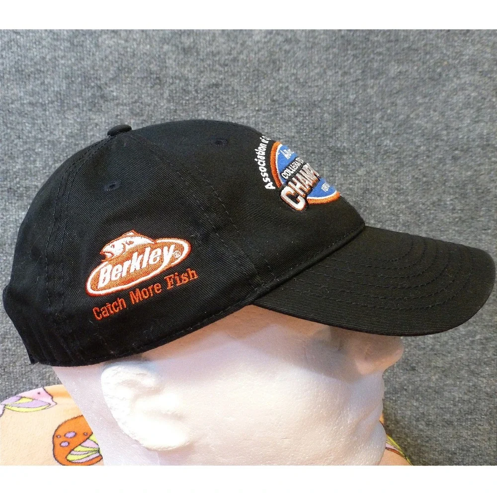 Collegiate Bass Fishing Championship Series Hat Black Berkley Cabelas Angler Cap